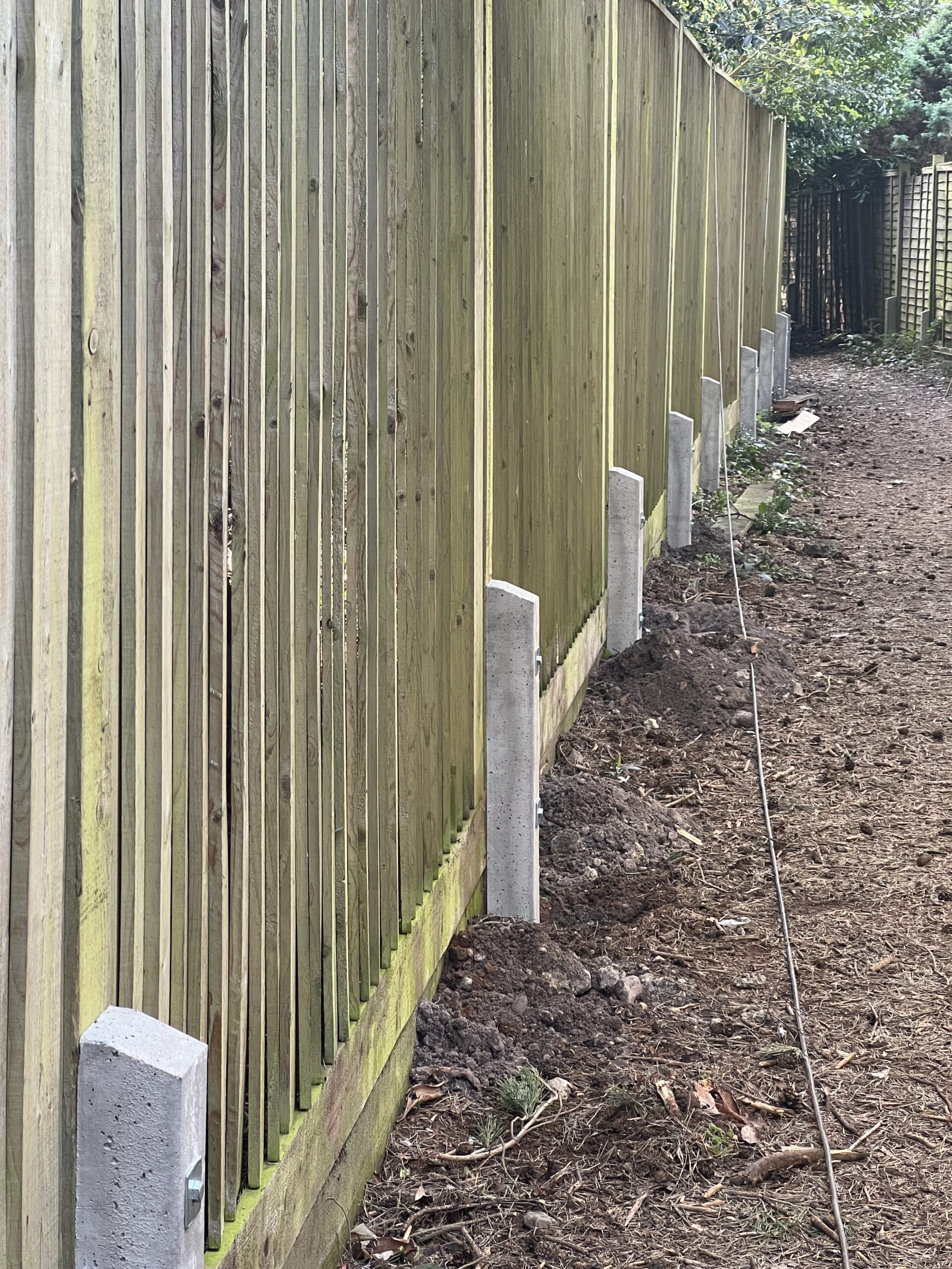 a run of concrete spurs
